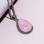 Rose Quartz Pear Pendent