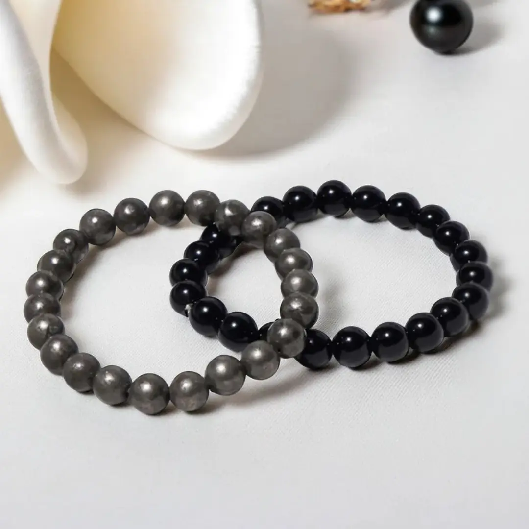 pyrite-Black-Bracelet-combo